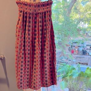 Ace and Jig Ramona skirt in twine textile, size small.